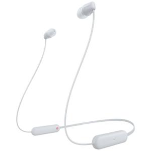 Sony WI-C100 In Ear headset Bluetooth Stereo Wit Headset, Klankregeling, Volumeregeling, Nekband, Bestand tegen zweet, Waterafstotend