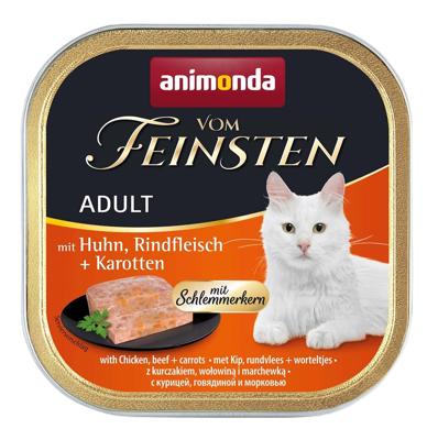 ANIMONDA Vom Feinsten Adult Chicken, beef and carrots - nat kattenvoer - 100g