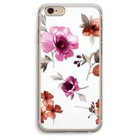Geschilderde bloemen: iPhone 6 Plus / 6S Plus Transparant Hoesje Geschilderde bloemen: iPhone 6 Plus / 6S Plus Transparant Hoesje