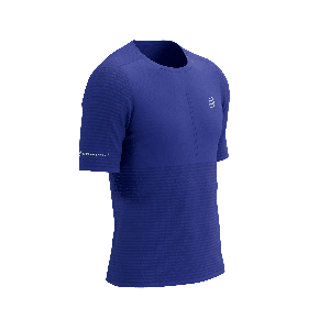 Compressport Pro racing ss tshirt heren - BLAUW - Heren