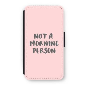 Morning person: iPhone XS Flip Hoesje