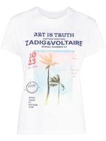 Zadig&Voltaire t-shirt en coton à logo imprimé - Blanc