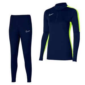 Nike Dri-FIT Academy 23 Trainingspak Dames Donkerblauw Geel Wit