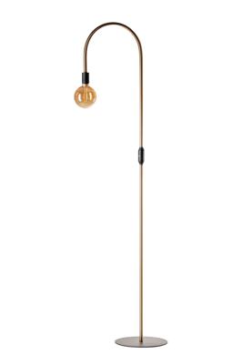 ETH VloerlampPike 180cm goud met zwart - 05-VL8135-12