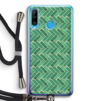 Moroccan tiles 2: Huawei P30 Lite Transparant Hoesje met koord