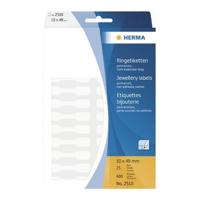 Juwelier-etiket 49x10 mm mapje 600 stuks