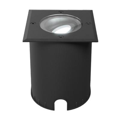 Cody LED Grondspot Zwart - GU10 4,5 Watt 345 lumen dimbaar - 6500K daglicht wit - Kantelbaar - Overrijdbaar - Vierkant - IP67 waterdicht