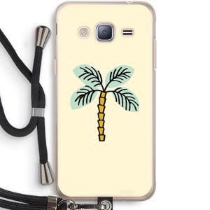 Palmboom: Samsung Galaxy J3 (2016) Transparant Hoesje met koord