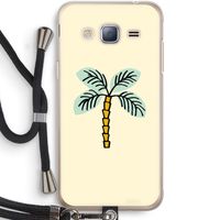Palmboom: Samsung Galaxy J3 (2016) Transparant Hoesje met koord