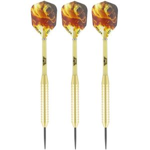 1x Set van 3 dartpijlen Bear Brass 23 grams