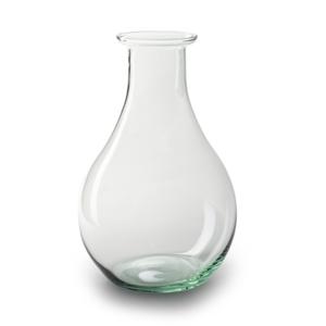 Bloemenvaas Theresa - helder transparant - eco glas - D15 x H25 cm - Sierlijk