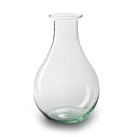 Bloemenvaas Theresa - helder transparant - eco glas - D15 x H25 cm - Sierlijk