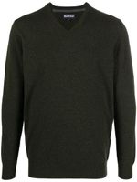 Barbour pull en laine Essential à col v - Vert