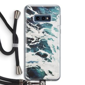 Golven: Samsung Galaxy S10e Transparant Hoesje met koord