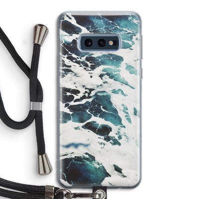 Golven: Samsung Galaxy S10e Transparant Hoesje met koord