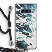 Golven: Samsung Galaxy S10e Transparant Hoesje met koord