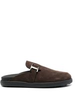 Tod's claquettes T Timeless en daim - Marron