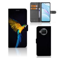 Xiaomi Mi 10T Lite | Telefoonhoesje | Met pasjeshouder | Papegaai