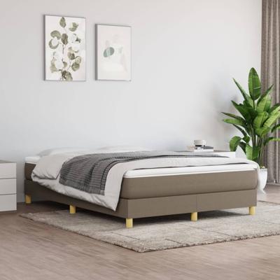 Bedframe zonder matras stof taupe 140x190 cm