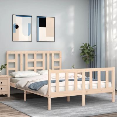 Bedframe zonder matras massief grenenhout 160x200 cm