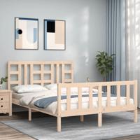 Bedframe zonder matras massief grenenhout 160x200 cm