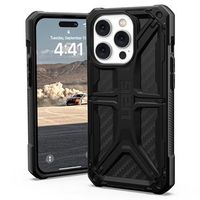 UAG Monarch Series iPhone 14 Pro Max Hybride Hoesje - Koolstofvezel