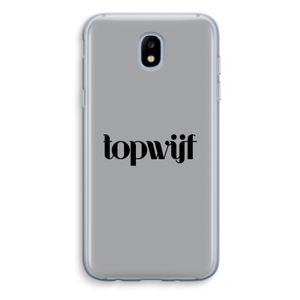 Topwijf Grijs Zwart: Samsung Galaxy J5 (2017) Transparant Hoesje