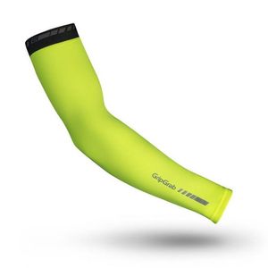 Gripgrab Arm warmers classic hi-vis geel M