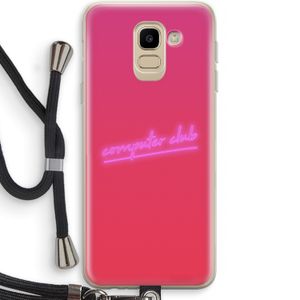 Vice Glow: Samsung Galaxy J6 (2018) Transparant Hoesje met koord