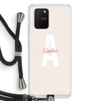 Strawberry Milkshake: Samsung Galaxy S10 Lite Transparant Hoesje met koord