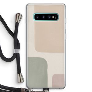 Geo #7: Samsung Galaxy S10 Plus Transparant Hoesje met koord