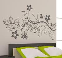 Sticker klimop bloemen decoratie