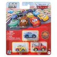 Mattel Disney pixar cars mini racers auto's, 3st.