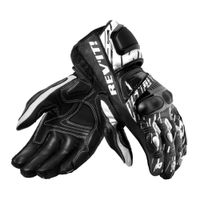 REV'IT! Quantum 2 Gloves, Race motorhandschoenen, Wit Zwart - thumbnail