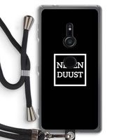 Negenduust black: Sony Xperia XZ2 Transparant Hoesje met koord