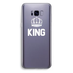 King zwart: Samsung Galaxy S8 Plus Transparant Hoesje