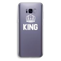 King zwart: Samsung Galaxy S8 Plus Transparant Hoesje