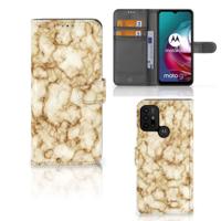 Motorola Moto G10 | G20 | G30 | Bookcase | Marmer Goud