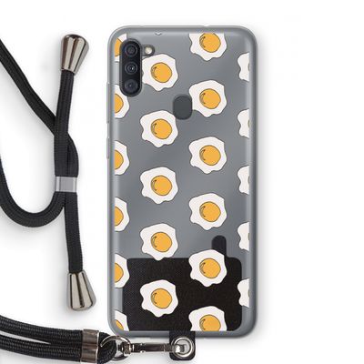 Bacon to my eggs #1: Samsung Galaxy A11 Transparant Hoesje met koord