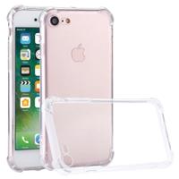 Voor iPhone 8 & 7 stootvast kussen TPU beschermende Case(Transparent)