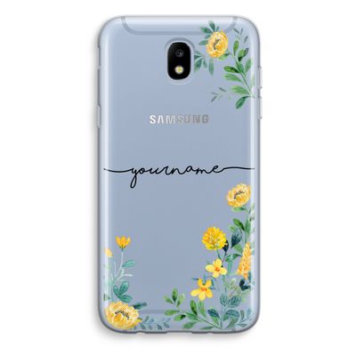 Gele bloemen: Samsung Galaxy J5 (2017) Transparant Hoesje