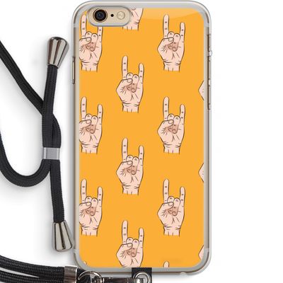 Rock: iPhone 6 PLUS / 6S PLUS Transparant Hoesje met koord