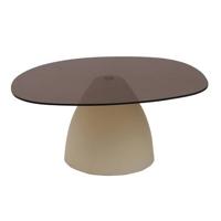 Brix - Salontafel Mylon - Beige - Glas - 86 cm