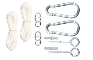 Ophangset Hangmat Complete White - Wit / Ecru - 200 kg - Tropilex