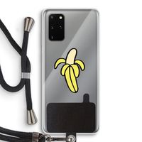 Banana: Samsung Galaxy S20 Plus Transparant Hoesje met koord Banana: Samsung Galaxy S20 Plus Transparant Hoesje met koord