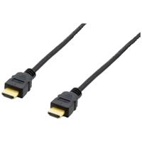 Equip 119371 HDMI-kabel HDMI Aansluitkabel HDMI-A-stekker 5.00 m Zwart Vergulde steekcontacten - thumbnail