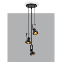 Lyora HanglampRuvi 3-lichts zwart - 9624101