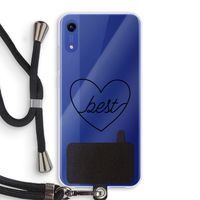 Best heart black: Honor Play 8A Transparant Hoesje met koord