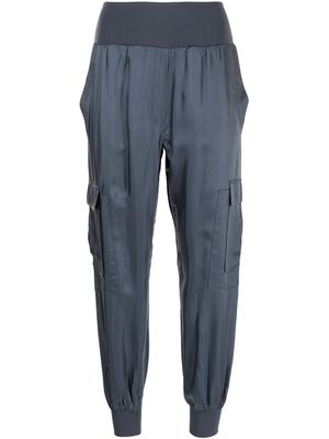 Cinq A Sept pantalon élastiqué à poches cargo - Bleu