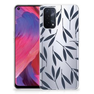 OPPO A93 5G TPU Case Leaves Blue